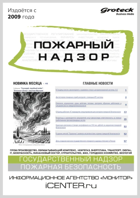 Обложка издания «ПОЖАРНЫЙ НАДЗОР»